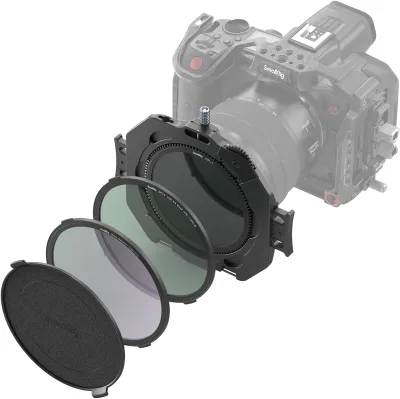 SmallRig Filter Kit with Adjustable Clamp From 67mm-82mm with CPL Filter and Diffusion1/4Filter,for DSLR Mirrorless Cameras-4412