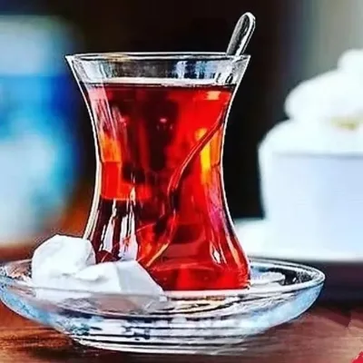 Turkish Black Tea Cup Lead-Free Glass Coffee Cup for Home Hot Drink and Afternoon Tea Simple Characteristic Glass Drinkware