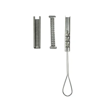 Supply fiber optic drop cable clamps FTTH stainless steel optical clamp fiber optic clamp