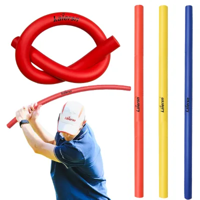 Kaiersn Soft Golf Swing Training Practice Bats Warm-Up Stick Golf Training Power Whip Foam Swing Stick