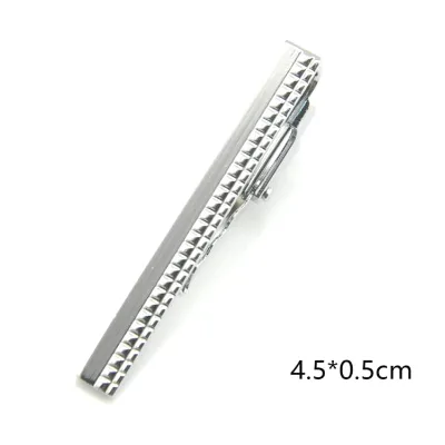 Metal Silver Simple Tie Bar Clasp Clip Clamp Pin Wholesale Men's Tie Clip