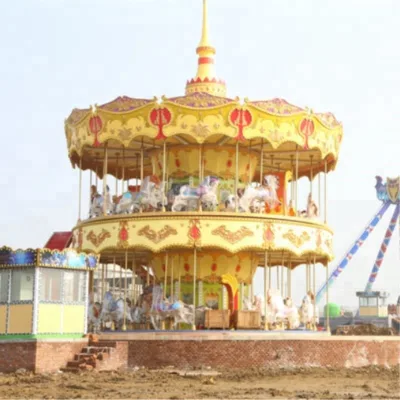 48/68P Baolurides Luxury Double Floors Amusement Park Carousel Rides