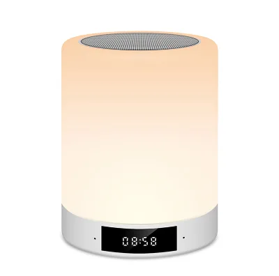 FM Radio Dimming Brightness TF Card Audio Blue Tooth Wireless Speaker with RGB Night Light