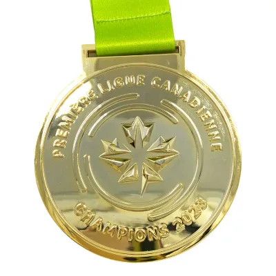 Custom Gold Sports Taekwondo Medals with Ribbon