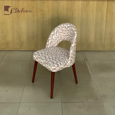 Defaico Modern Velvet Dining Chair High Density Fabric Seat Cushion for Living Room