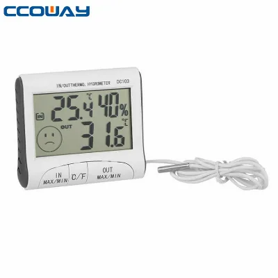 Hot Selling White LCD Display Digital Thermometer Hygrometer MAX/MIN Temperature Hygrometer Measuring Instrument