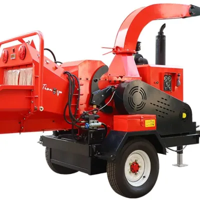2000rpm Portable Wood Chipper for Garden Waste Commercial Home Use
