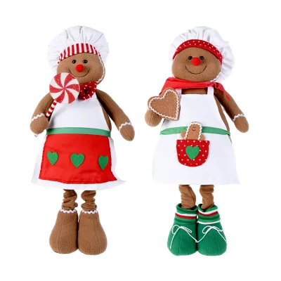 2026 Best-Selling Extended Stretch Christmas Gingerbread Man Figurine with Candy for Kitchen Gingerbread Man Decoration