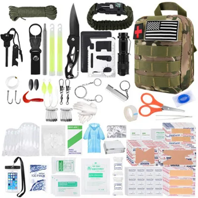 Betoyy 500 in 1 Multi-function First Aid Equipment Outdoor Adventure Survival Kits Gear in Forest Best Gift for Father Day