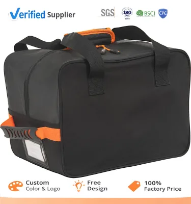 OEM Custom Logo Gear Storage Bag Waterproof PVC Lining Portable Camping Equipment Organizer Bag With ID Card Pocket