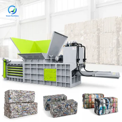OCEAN 50 Tons Plastic Recycle Bale Press Machine Small Hydraulic Scrap Metal Car Body Baler Machine