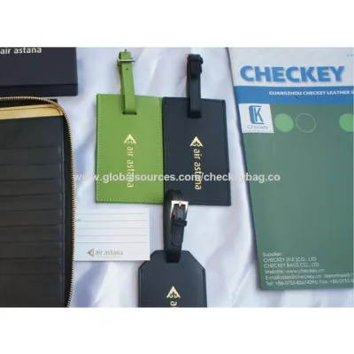Customized Airlines Leather Luggage Hang bag Tag Travel baggage tag, OEM ODM Travelling Luggage Tags for Airlines