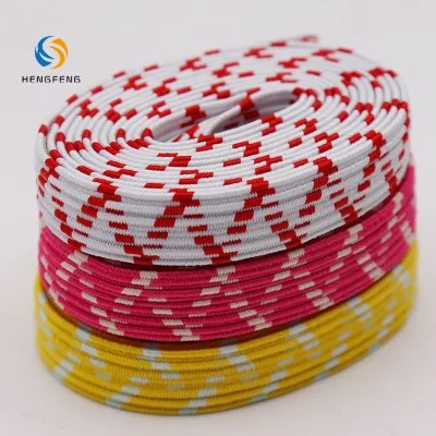 Multi Color Optional Contrast Square Grid Flat Woven Shoe Laces Fashion Checkered Flat Shoelaces for Sports Sneakers Boots