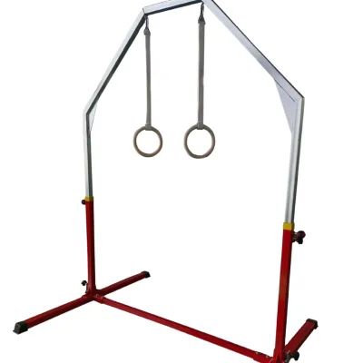 Children's Adjustable Height Gymnastics Rings for Fitness Height Range 130-170 Centimeters