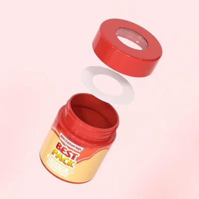 Child Resistant New Style Child Resistant Cr Empty Plastic Jar 3oz Jar Food Grade Smell Proof Container for 3.5g Flowers