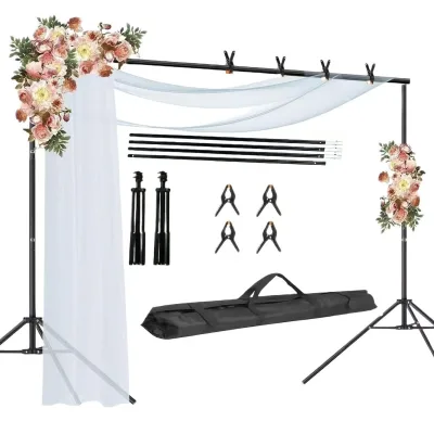 Green Screen Chroma Key Backdrop Metal Live-Stream Filming Portrait ID Photo Clothing Telescoping Background Product Photography