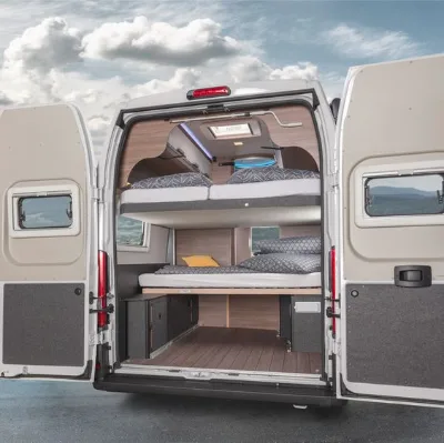 High-end RV Bedding Bunk Beds Lift Beds Durable No Smell Aluminum Honeycomb Board As Raw Materials