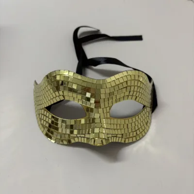 Fashion Handmade Disco Ball Face Mask Halloween Party Mask Face Cover Decoration