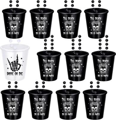 Plastic Shot Glasses Party St Patricks Day Halloween Necklace Beaded Chain Cups Wholesale Spirits Glasses