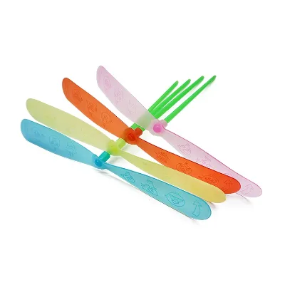 Classic Take Copter Bamboo-copter Dragonfly Plastic Promotional Toys Kids Outdoor Toy