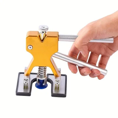 Gold Car Dent Repair Tools Body Sheet Metal Puller Dent and Scratch Repair Universal Fitment Tool Set