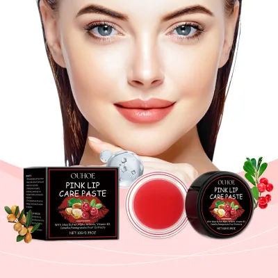 Competitive Price Pink Lip Whitening Cream With Shea Butter Alpha Arbutin Vitamin B3 Camellia Remove Black Smokey Lips