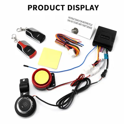 PKE Bluetooth Motorcycle Anti Theft Alarm Motorbike Security System One Key StartAnti Theft Device with Keyless Riding