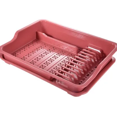Kitchen Light Dish Rack Drainer Plate Storage Rack Plastic Tableware Holder for Bowl Spoon Chopsticks Tray Household Items