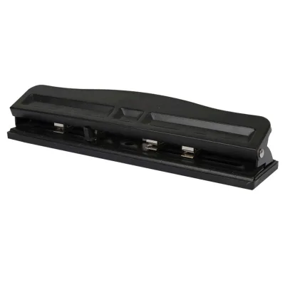 Portable 12 Sheets Capacity Adjustable 4 Hole Paper Hole Punch