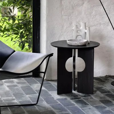 Japanese Minimalist Stone Coffee Table with Foldable Design Storage & Eco-Friendly Features for Living Room