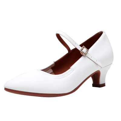 Women's Latin Dance Shoes Rubber Soft Soles Ballroom Dancing Training Shoes Adults Square Ballroom Dancing Performance Shoes
