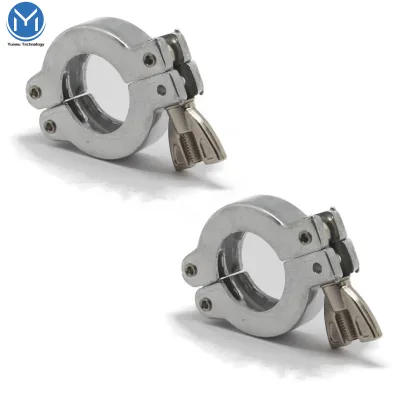 Sanitary Stainless Steel Aluminum Vacuum Pipe Clamp Ferrule Cnc Vacuum Clamp