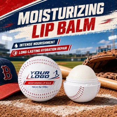 OEM ODM Cooling Mint Intense Moisture Long Lasting Softens Dry Lips Smooth Non Sticky MLB Fan Best Nourishing Baseball Lip Balm