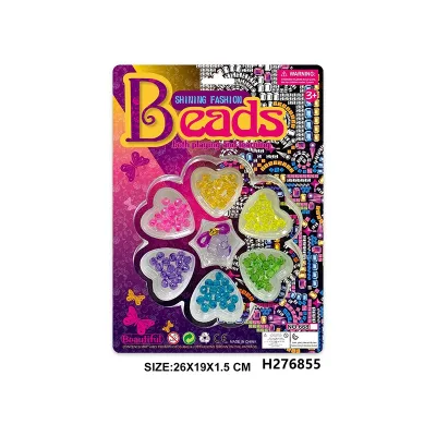 Beauty Set for Girls Portable Pretend Play House with Educational Beads for Jewelry Making Toys in Preschool