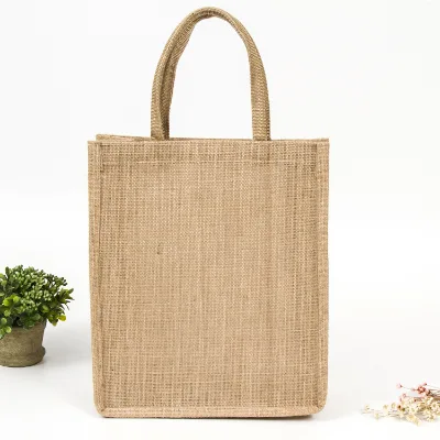 Summer New Arrival Jute Tote Bag Custom Colorful-printed Shopping Bag Zhejiang Origin 40x30x10cm for Coffee Lovers 43