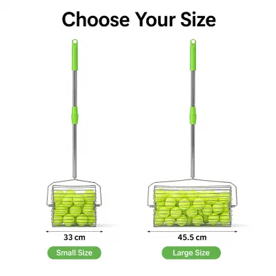 Portable Tennis Ball Pickup Roller Telescopic Handle Collector Basket Retriever for Tennis Court Practice