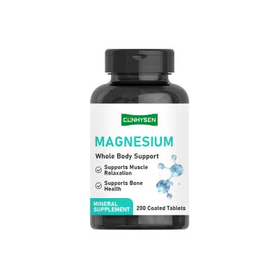 OEM ODM Magnesium Coated Tablets with Essential Magnesium Support Muscle Health Relaxation Bone Production Melatonin