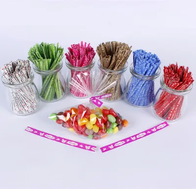 Candy Gift Packing Twist Tie, 4 mm Kraft Paper Twist Ties Printed "especially for You"
