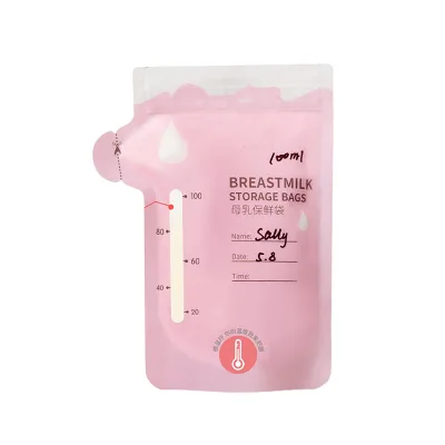 Bpa Free Temperature Thermal Sensor Breastmilk Pre-Sterilized Breast Milk Storage Bag