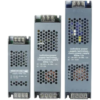 Factory Whole Sale Bulk Cheap Price Led Linear Light Transformer 220V DC12V DC24V Power Supply 60W 100W 200W 300W 400W 175-250V