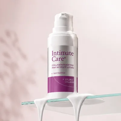 Lightweight Non-Sticky Pink Intimate Lotion for Women Smoothing Private Part Care with PDRN and Collagen Complex Daily Care
