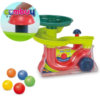 Rotating air Jumping Balls Sound Kids Toys Track Rolling Ball Tower