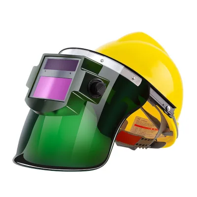 HBC New Design Instock Auto Darkening Welding Helmet Big View PP Material Adjustable Professional Welding Helmets