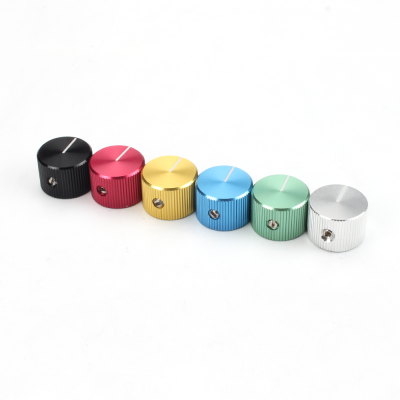White Index Knurled Aluminium Knob, Potentiometer Knob, Rotary Switch Knob