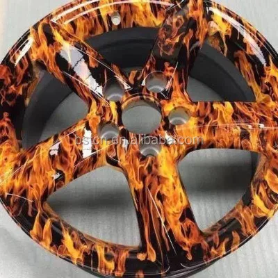 BST Supply Water Transfer Film Red Flame Pattern Wholesale Water Transfer Vinyl