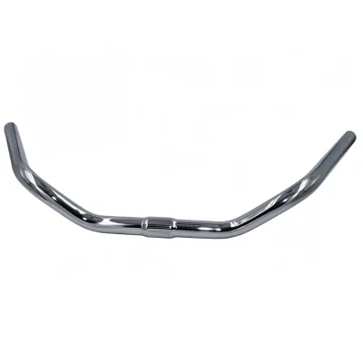Sturdy & Lightweight Design Special-Shaped Aluminum Bicycle Handlebar 25.4mmx545mm/Pure Silver Finish