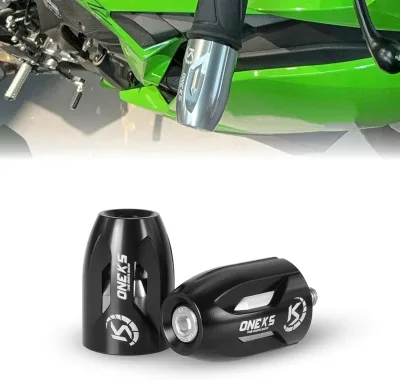Aluminum Stainless Steel Motorcycle Handlebar End Weights Grips Cap Slider for KAWASAKI ZX25R ZX4R ZX6R Ninja400R Ninja500R
