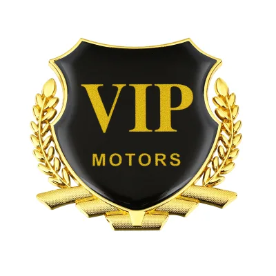 Car Large VIP Wheat Ear Metal Car Sticker 3D Three-dimensional Personality Car Bade