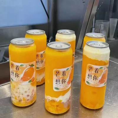 500ML Pet Plastic Easy Open Can Aluminum Cap Sealing Machine Included Versatile for Coffee Wine Tea Serving