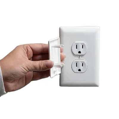 Double Outlet Plug Cover Both Secure Fit and Beveled Edges Prevent Small Fingers From Removing
